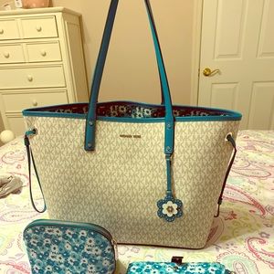 Michael Kors tote, wallet and case